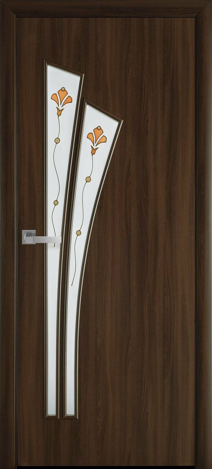 Лилия со стеклом и рисунком Р1 орех 3d